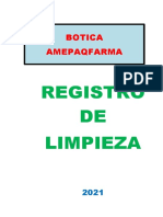 Registro de Limpieza