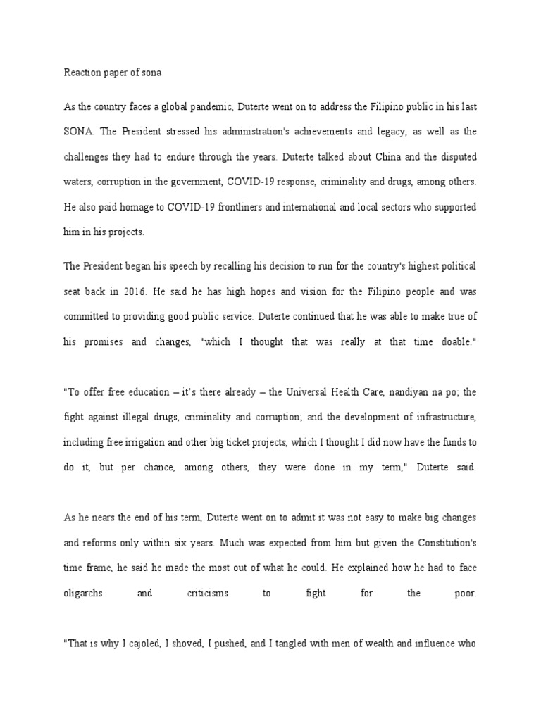 Duterte's last SONA highlights achievements, challenges of pandemic