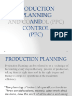 Production Planning AND Control (PPC)