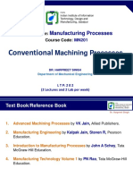 MN201 Manufacturing Processes Course