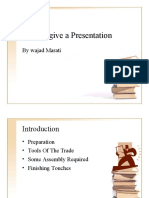 How To Give A Presentation