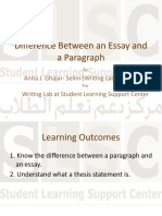 Essay Paragraph