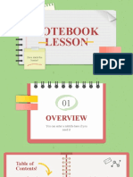 Notebook Lesson: Here Starts The Lesson!