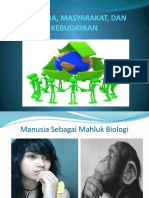 Manusia, Masyarakat, Dan Kebudayaan