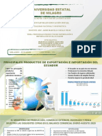 Principales Productos de Exportación e Importación en El Ecuador