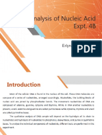 Analysis of Nucleic Acid Expt. 4B: Erlyn Jessie D. Dy