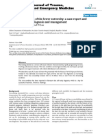 Necrotizing Fasciitis of The Lower Extremity A Case Report and Current Concept of Diagnosis and Management