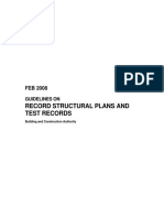 Record Structural Plans and Test Records: Guidelines On