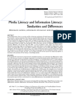 Media Literacy and Information Literacy: Similarities and Differences