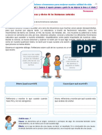 5to - 6to - Act 1 - 1.2 Causas y Efectos de Los Fenómenos Naturales