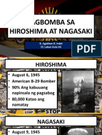 Pagbomba Sa Hiroshima at Nagasaki