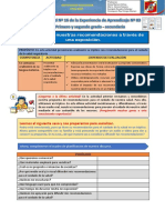 1º y 2º Experiencia de Aprendizaje 03 - Actividad 16 - Comunicación