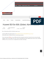 Pdfslide - Tips Huawei b315s 936 Globe Admin Access Blogmytuts