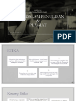 Etika Dalam Penulisan & Plagiat