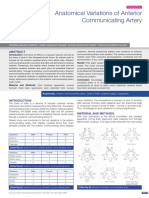 Anatomical Variations of A Comm