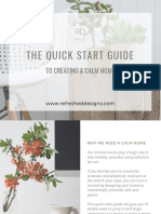 The Quick Start Guide To Creating A Calm Home Final