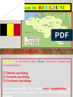 Educational System in Belgium