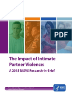 The Impact of Intimate Partner Violence:: A 2015 NISVS Research-in-Brief