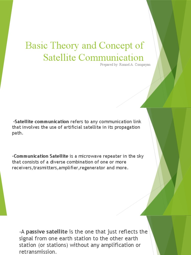 Understanding Satellite Communication An Overview of Basic Theory