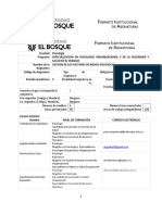 Syllabus Gestión de Los Riesgos Psicosociales