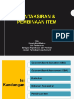 Pembinaan Item