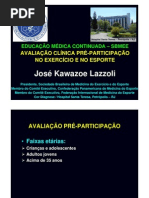 Avaliação clínica pré-participação no exercício e no esporte