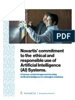 Novartis' Commitment To The Ethical and Responsible Use of Artificial Intelligence (AI) Systems