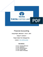 Financial Accounting: Group Project, Milestone 1, Term 1, 2021 Group-11, Section-E Project Guide: Prof. Debojyoti Das