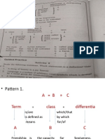 Patterns of Definition of Terms