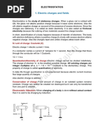 Electrostatics Complete Notes