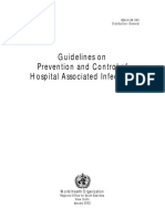 WHO Guidelines IPC Hospital