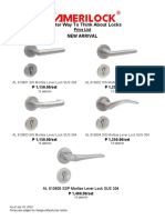 SS Mortise Lever Locks and Hardware Price List