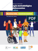 15 A 19 Años: Estrategia Metodológica para Adolescentes Nuestra Vida, Nuestros Sueños