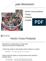Vector Cross Products Torque Rotation Angular Momentum