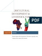 Agricultural Deveopment & Livestock Farming: Subtitle