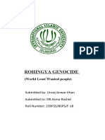 Rohingya Genocide: (World Least Wanted People)