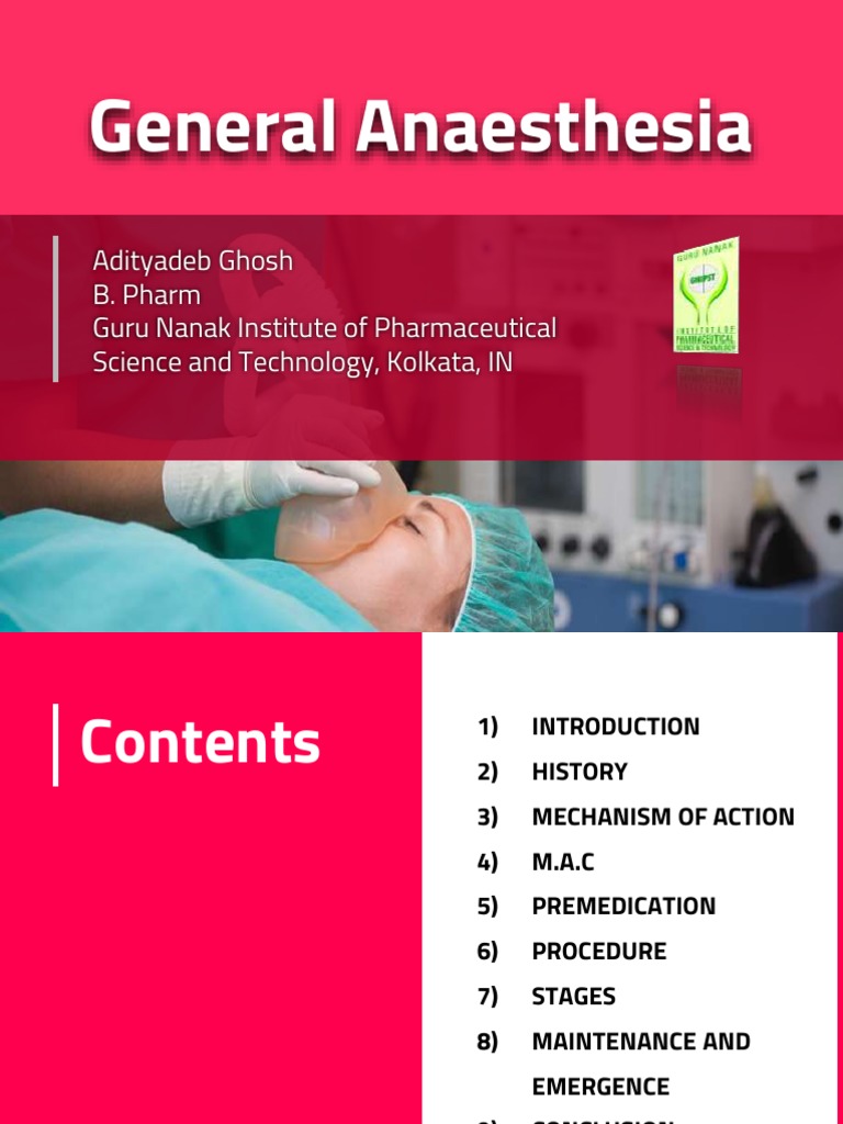 Overview of General Anesthesia | PDF | Anesthesia | Surgery
