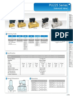 ISO9001:2000 Certified PU225 Series Solenoid Valve Specifications