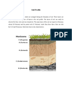 The layers of a soil profile