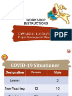 Workshop Instructions: Edward G. Landayan