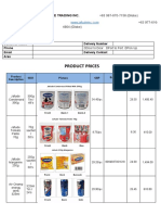 Jafude Product Dairies Pricelist For Con - Store