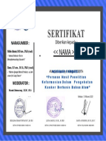 Sertifikat Webinar Farmasi SENIOR II