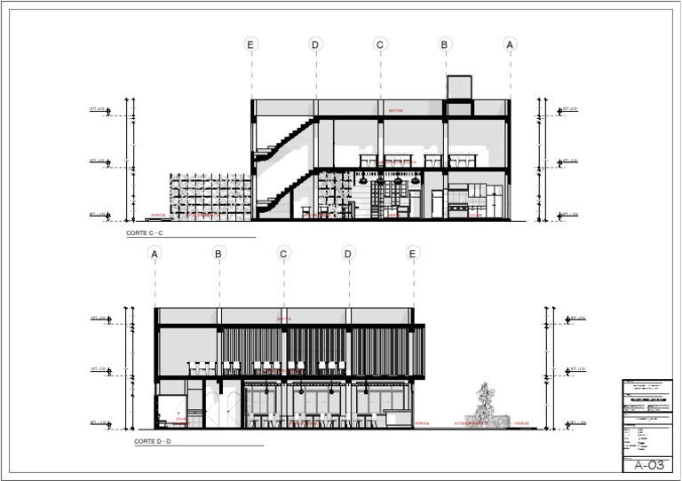 Arquitectura Completa Restaurante 03 - ForMATO A1 | PDF