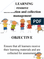 B. Learning Resource Distribution and Collection Management