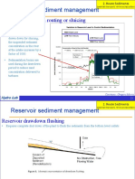 Reservoir Sediment Management: Reservoir Drawdown Routing or Sluicing