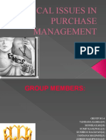 Ethical Issues in Purchase Management