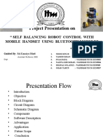 Self Balancing Robot Control with Mobile Handset Using Bluetooth Module Project Presentation