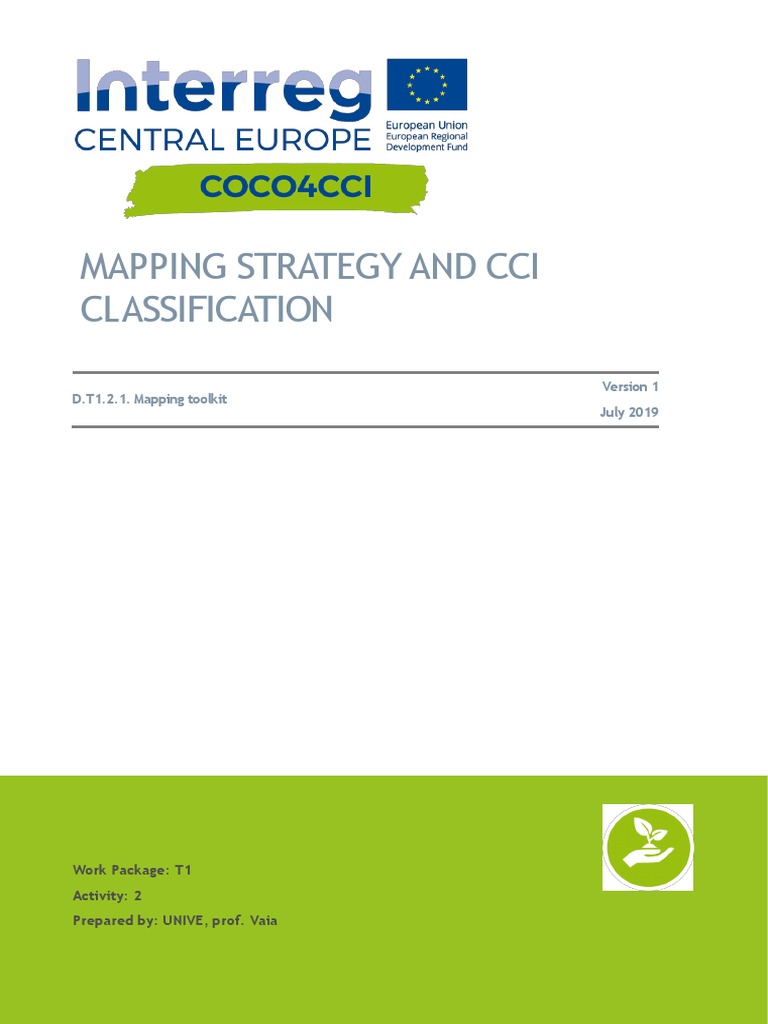 d.t1.2.1 Mapping Strategy and Cci Classification PDF