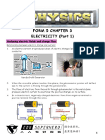 Form 5 Chapter 3 Electricity (Part 1) : Analysing Electric Fields and Charge Flow