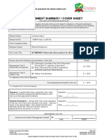 Assessment Summary / Cover Sheet: Student Assessment HLTWHS002 Follow Safe Work Practices For Direct Client Care